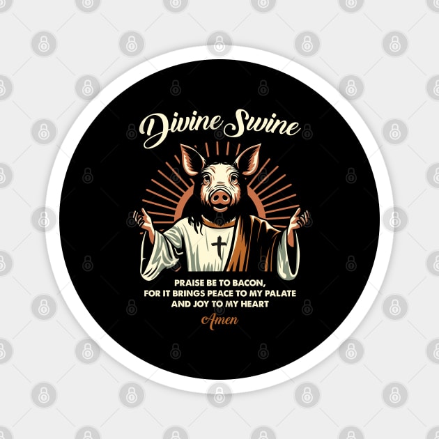 DIVINE SWINE Magnet by artslaves